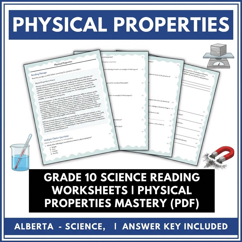 Grade 10 Science Worksheets Bundle | Physics, Earth, and Environmental Topics — included worksheet 44