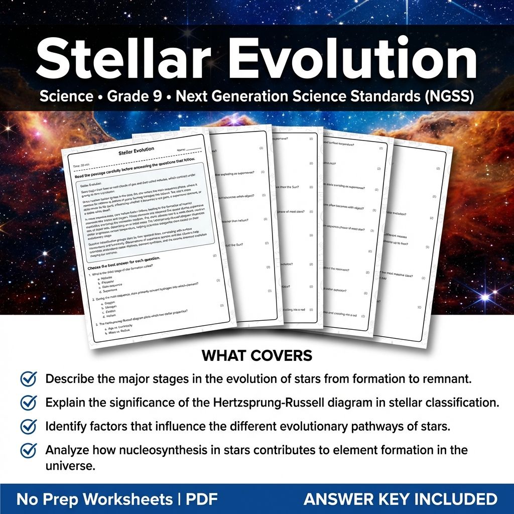 Grade 9 Science Worksheet Bundle | Physics, Biology, Earth & Energy Topics — included worksheet 40
