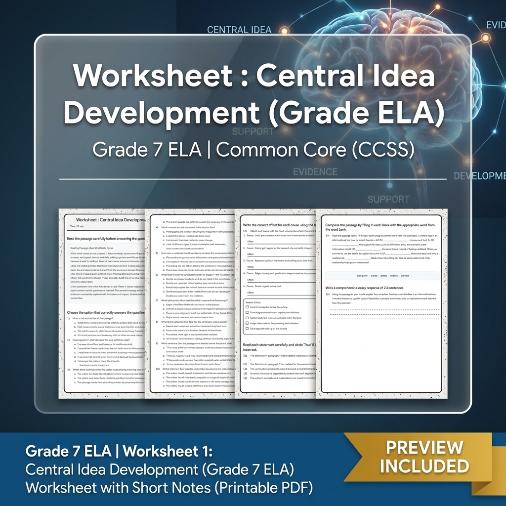 Grade 7 Writing Routinely ELA Full-Year Bundle – Common Core (CCSS) — included worksheet 29