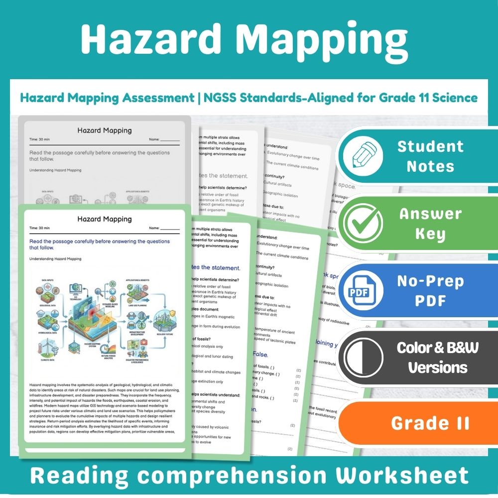 Grade 11 Science Mini Bundle | Earth and Human Activity NGSS Not Specified — included worksheet 5