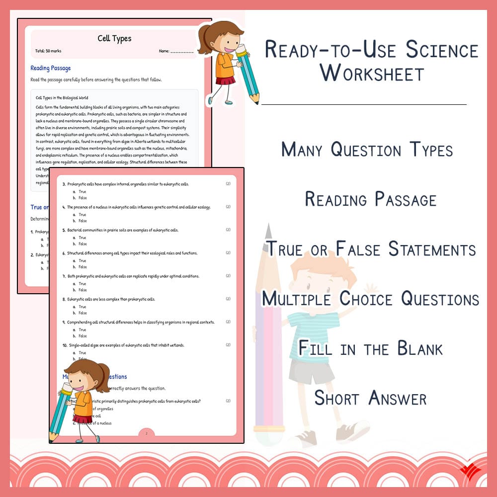Grade 10 Science worksheet elena worksheet — Grade 10 Science | Cell Types Worksheet | Alberta Standards — page 2