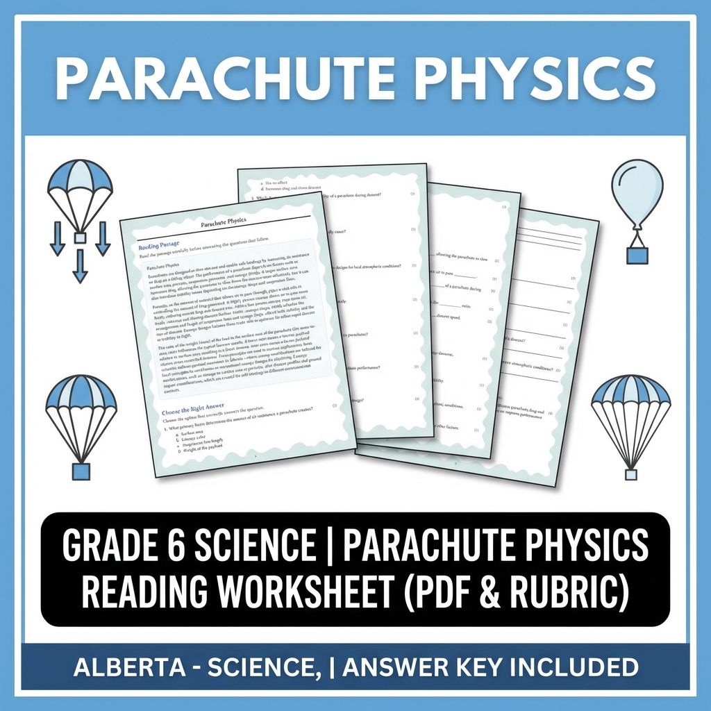 Grade 6 Science | Flight Physics & Aerodynamics UNIT Pack (Answer Keys Included) — included worksheet 11