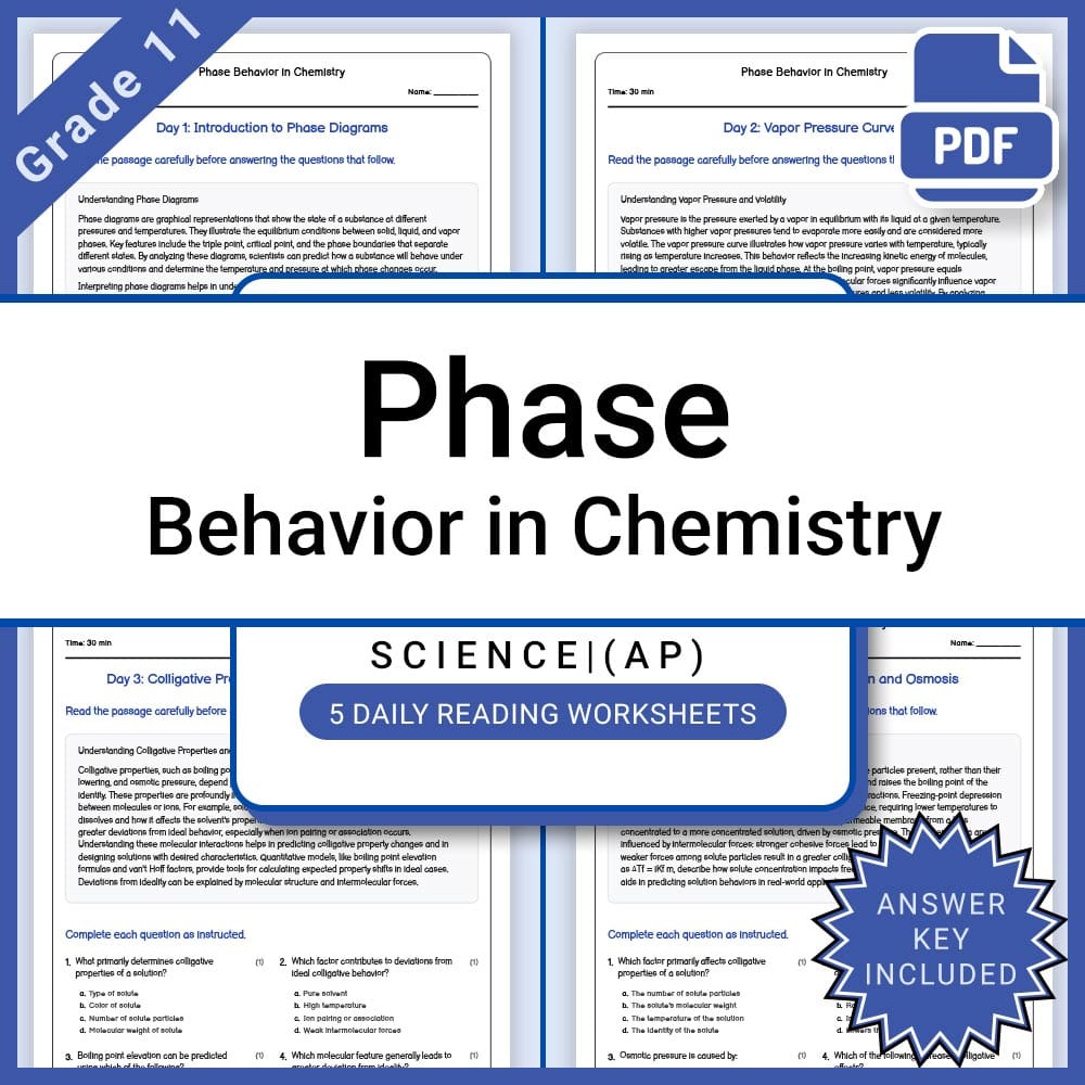 AP Physics Principles Activities & Worksheets | Grade 11 Advanced Placement  — included worksheet 9