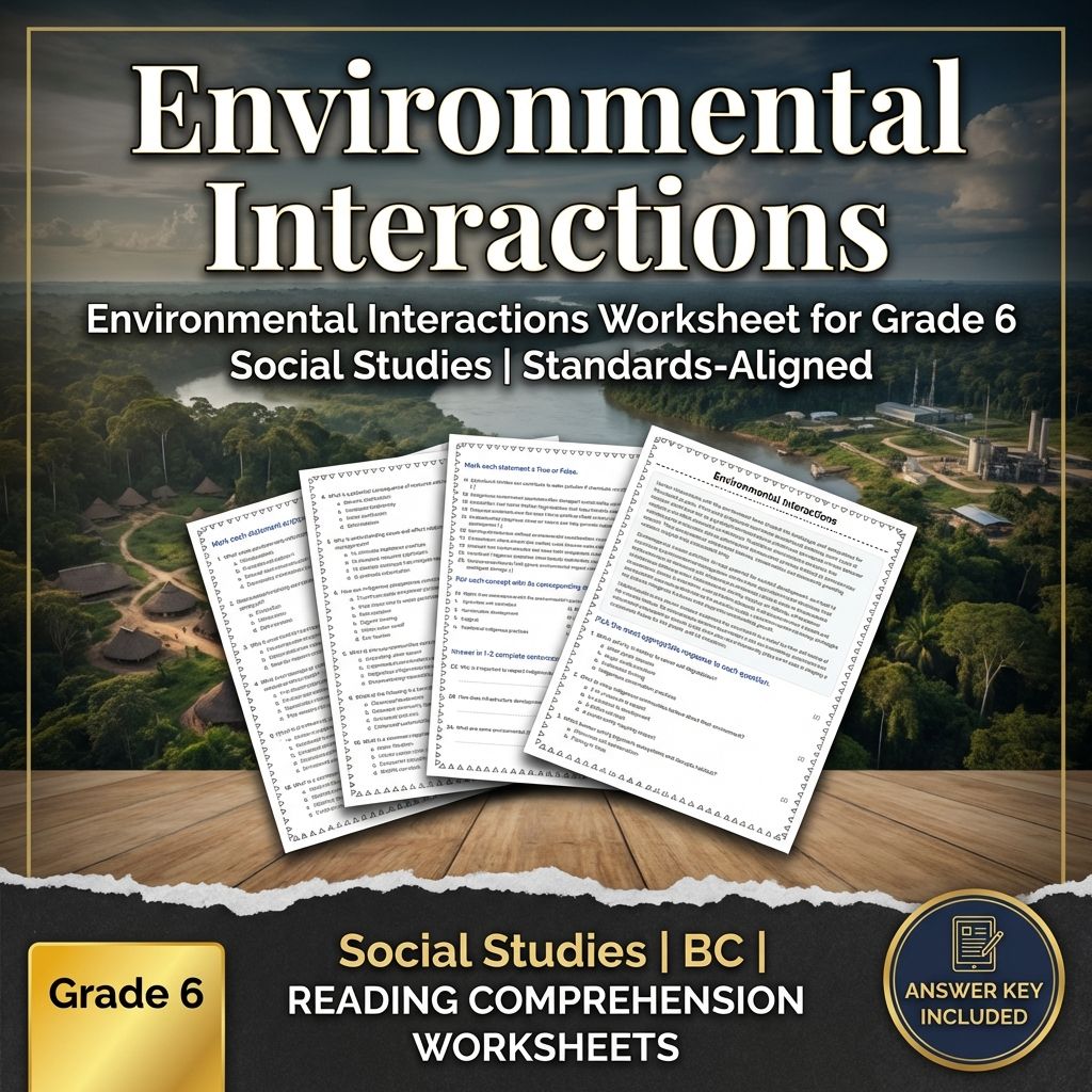 Grade 6 Social Studies | Human Systems & Settlements Bundle (Standards-Aligned) — included worksheet 3