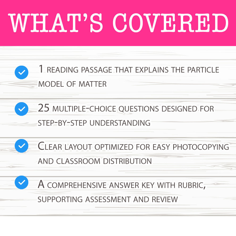 Grade 7 Science worksheet worksheet — Grade 7 Science — Particle Model Worksheet for Mastery — page 2