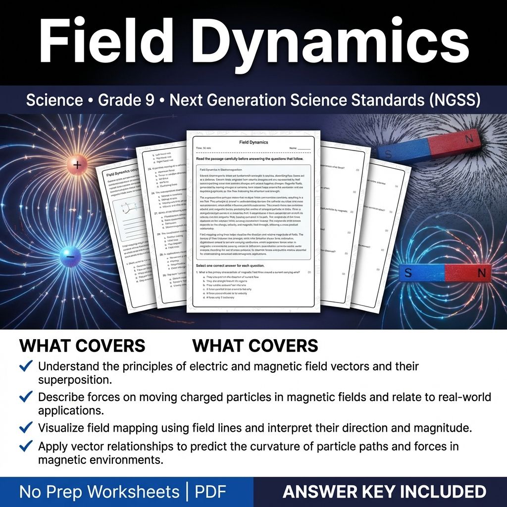Grade 9 Science Worksheet Bundle | Physics, Biology, Earth & Energy Topics — included worksheet 41