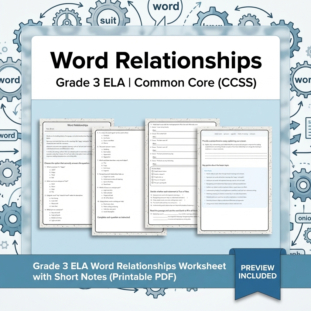 Grade 3 Text Evidence Writing ELA Full-Year Bundle for Common Core (CCSS) — included worksheet 27