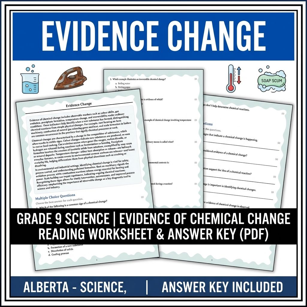 Grade 9 Science | Physics, Biology & Chemistry Mastery (Answer Key Included) — included worksheet 42