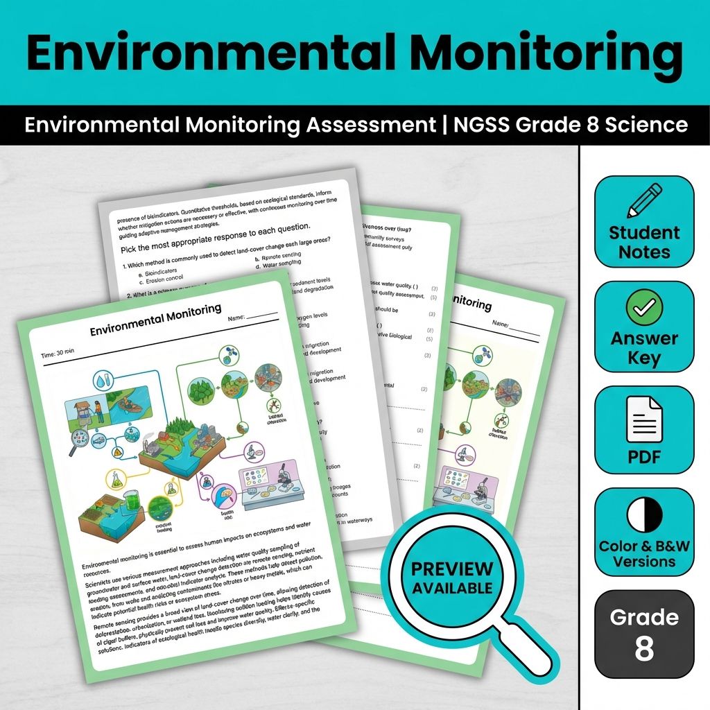 Lesson Grade 8 Science Mini Bundle – Earth & Human Activity Standards-Aligned — included worksheet 5