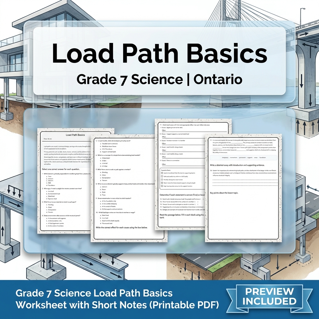 Grade 7 Science Full Year Bundle | Ecosystems & Heat Transfer — included worksheet 39