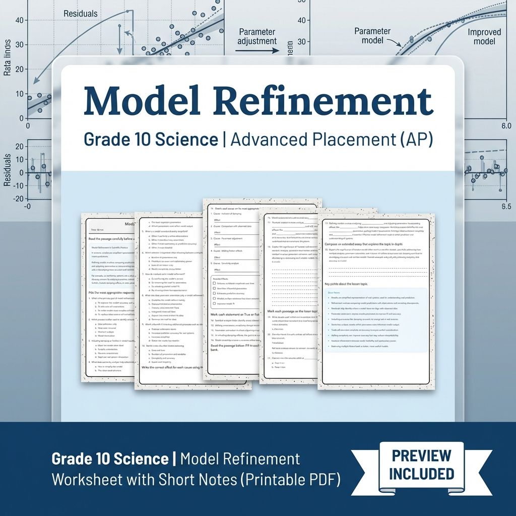 Grade 10 Science Unit | Data Analysis, Modelling  Worksheet Pack — included worksheet 11