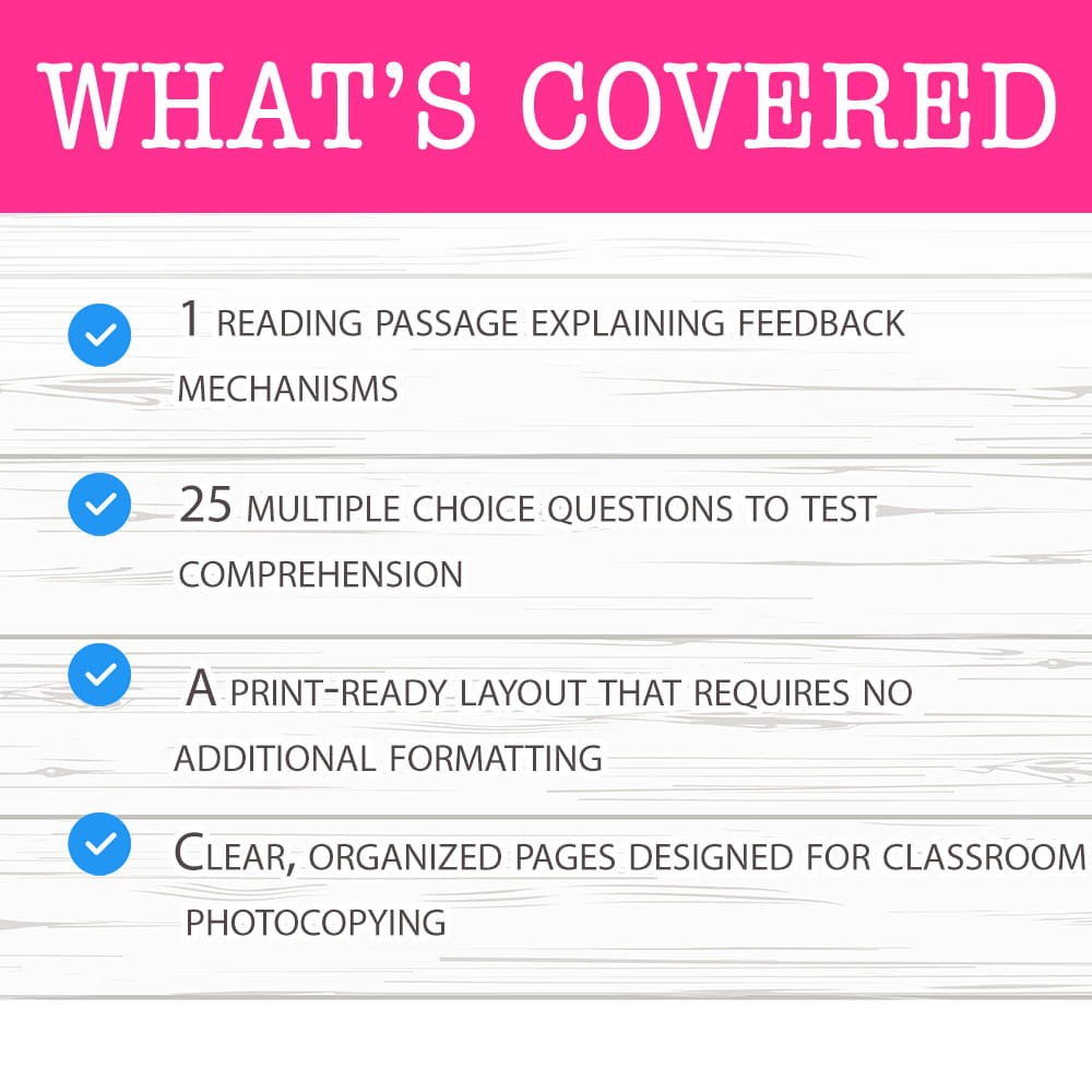 Grade 10 Science worksheet mcq paper worksheet — Grade 10 Science — Worksheet MCQ Paper for Mastering Feedback Control — p…