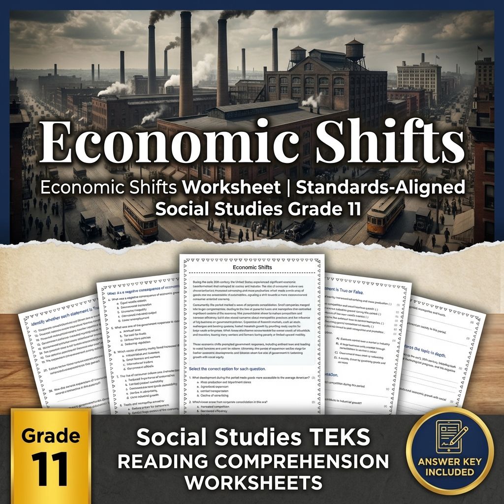 Economic Shifts Worksheet | Standards-Aligned Social Studies Grade 11