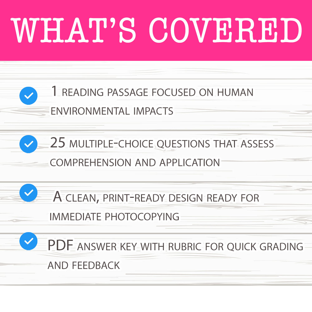 Grade 10 Science worksheet mcq paper worksheet — Grade 10 Science — Human Impacts Worksheet MCQ Paper — page 2