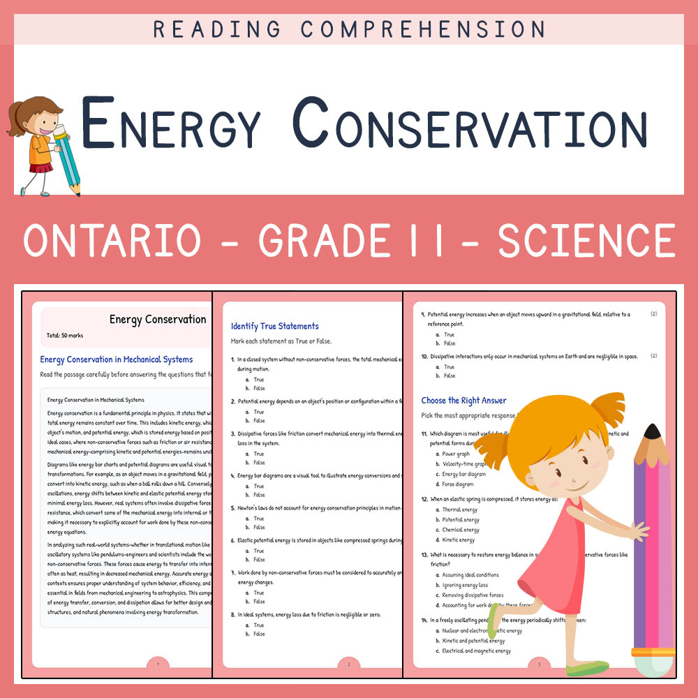 Grade 11 Science worksheet elena worksheet — Grade 11 Science Assessment | Energy Conservation Worksheet Elena | Ontario —…