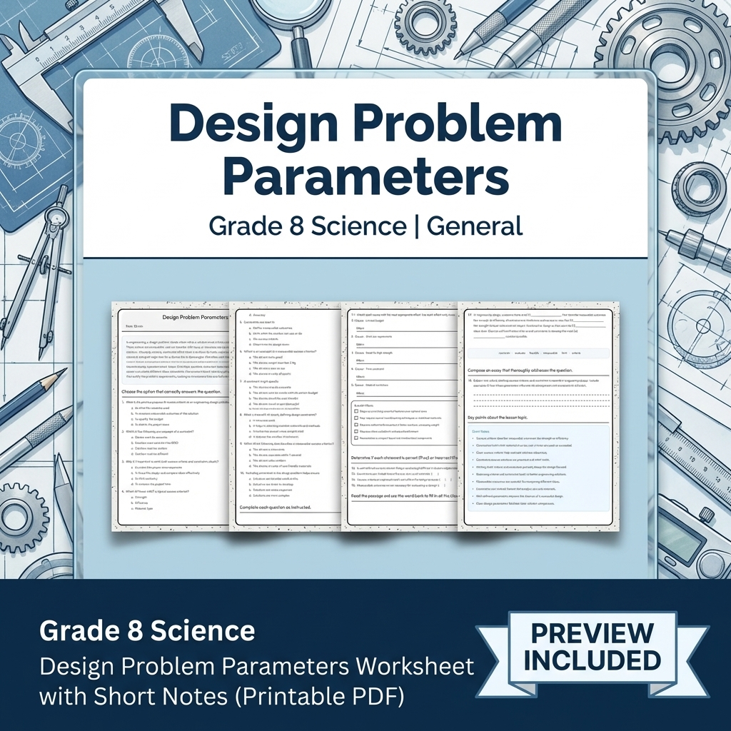 Grade 8 Science Data, Models & CER Full-Year Bundle: General Framework — included worksheet 29