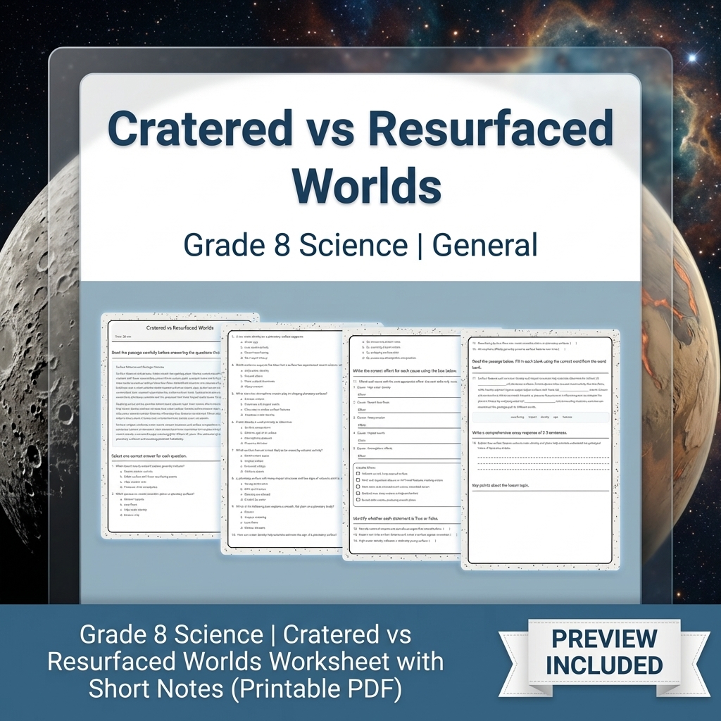 Grade 8 Science Data, Models & CER Full-Year Bundle: General Framework — included worksheet 30