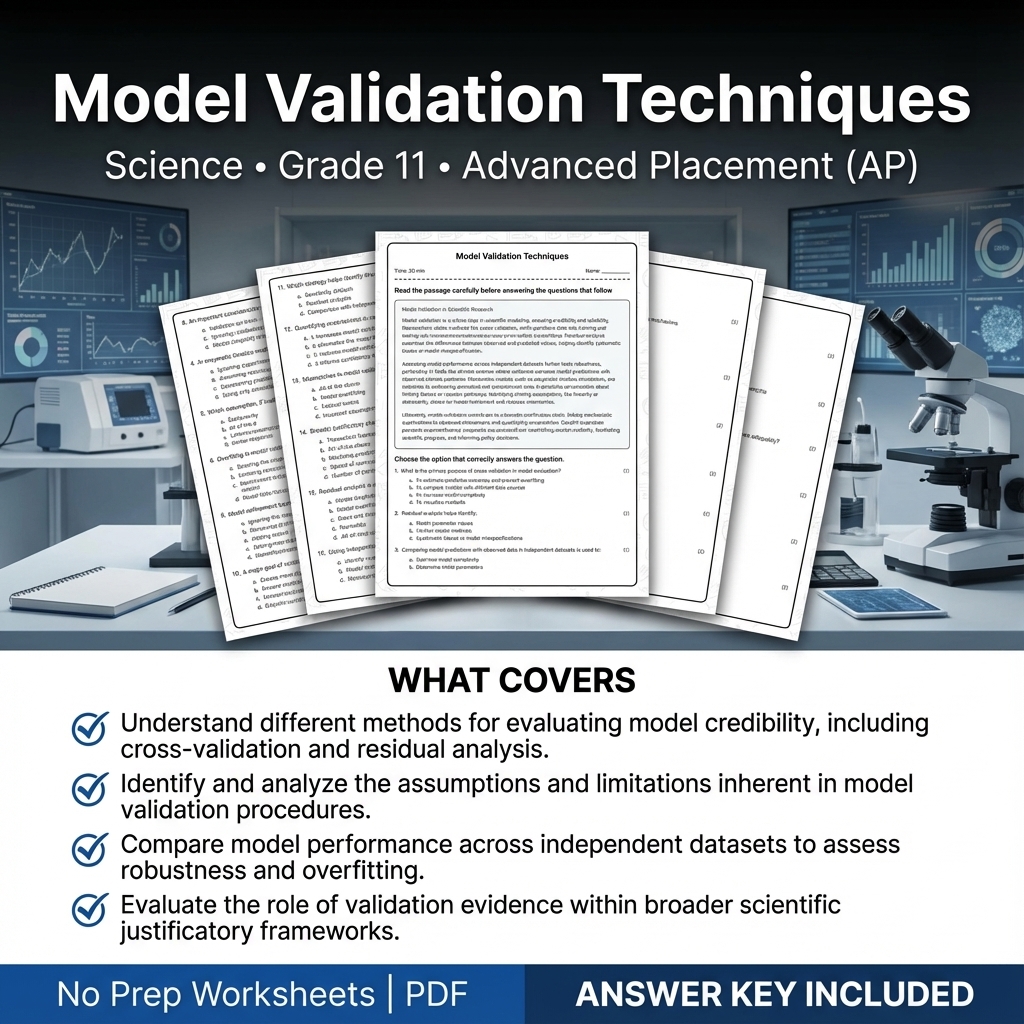 Grade 11 Science Worksheet Bundle | Earth's Systems, Chemistry & Physics — included worksheet 43