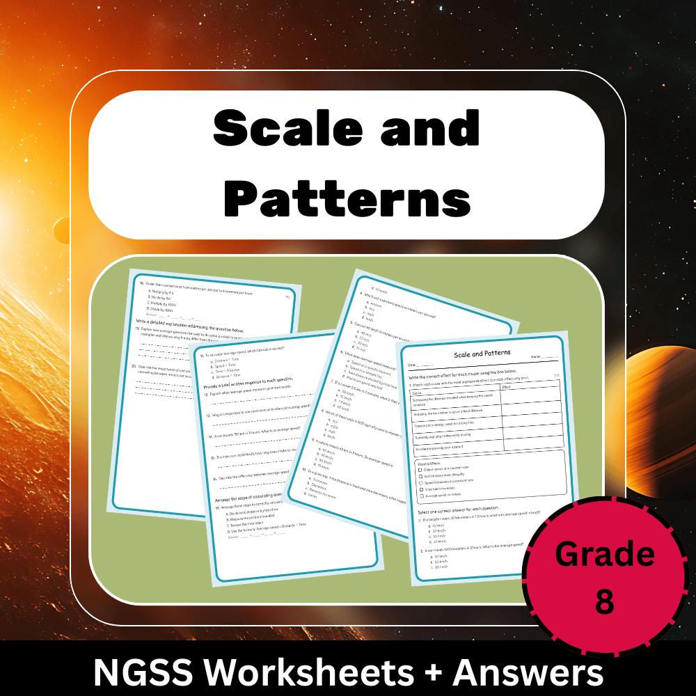 Grade 8 Science Worksheet Bundle | Cells, Climate, Evolution & Energy NGSS — included worksheet 37