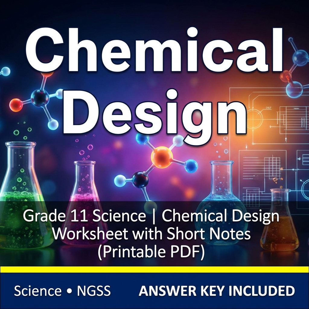 Grade 11 Science NGSS Worksheet Bundle – Ecosystem, Genetics & Physics Topics — included worksheet 39