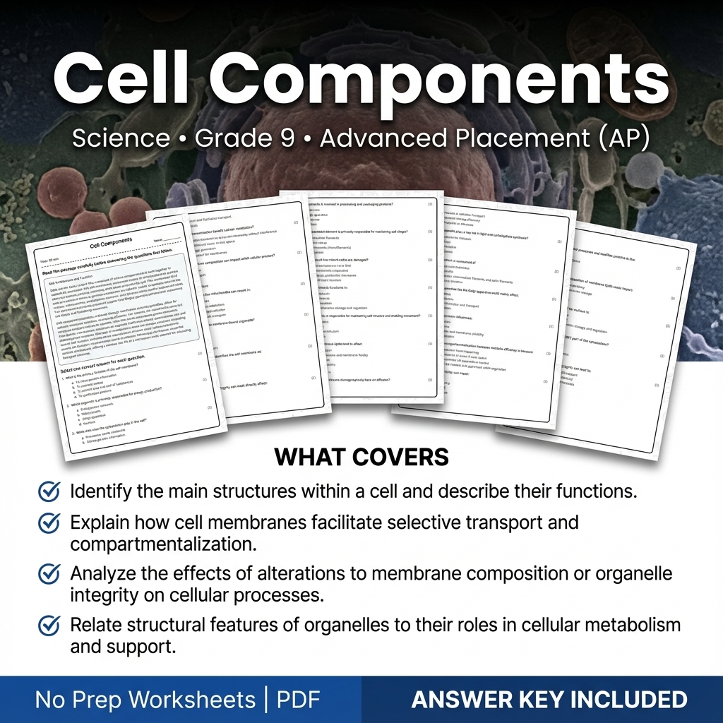 Grade 9 Science Worksheets Bundle | Physics, Earth Science & Biology  — included worksheet 36