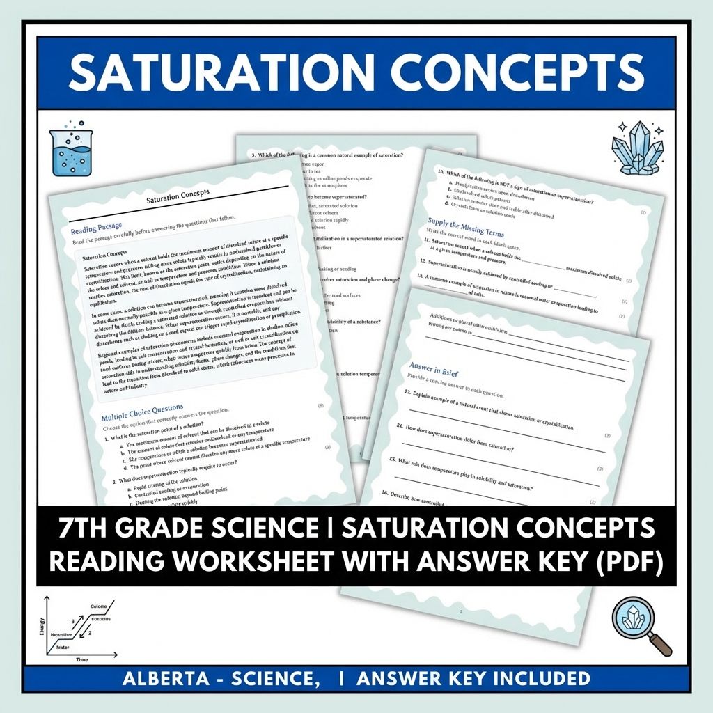 Grade 7 Science Worksheet Pack | Energy, Matter & Ecosystem Concepts — included worksheet 48