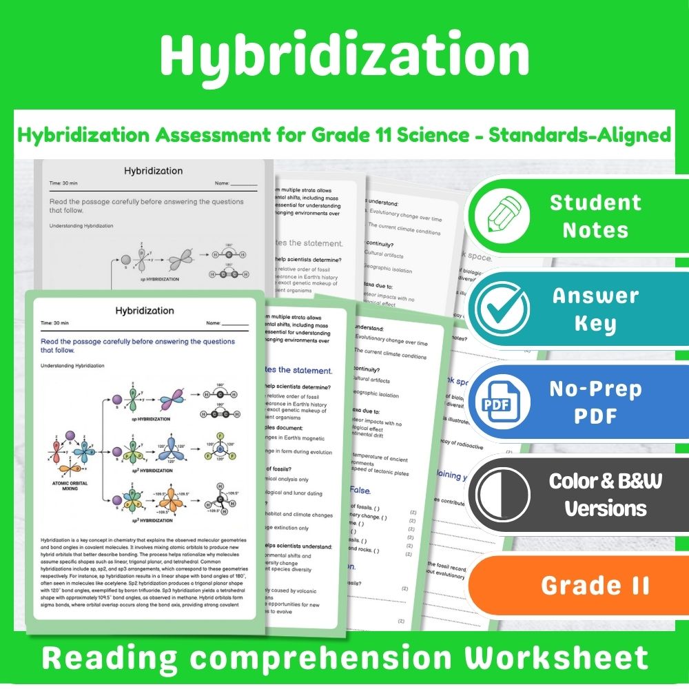 Grade 11 Science | Thermochemistry Assessment Bundle – Standards-Aligned — included worksheet 12