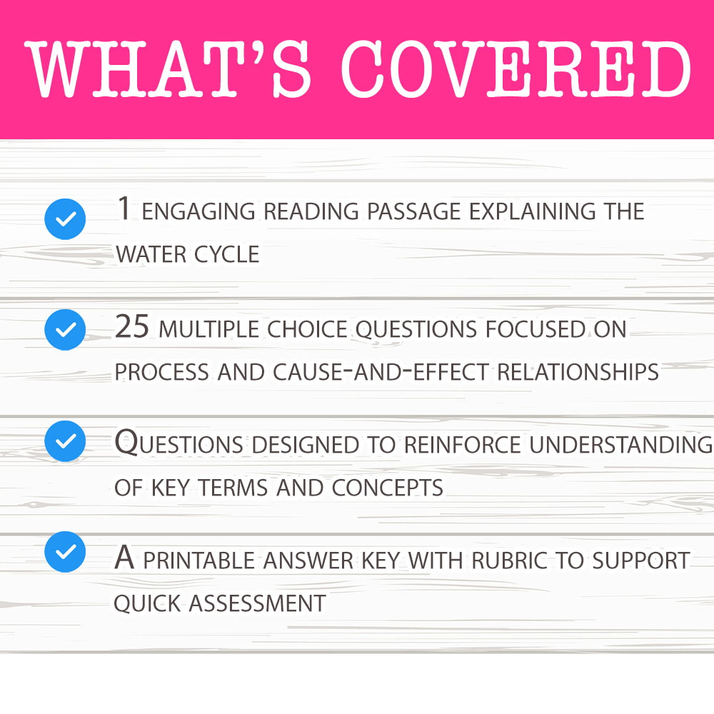 Grade 6 Science worksheet worksheet — Grade 6 Science — The Hydrologic Cycle Worksheet for Mastery — page 2