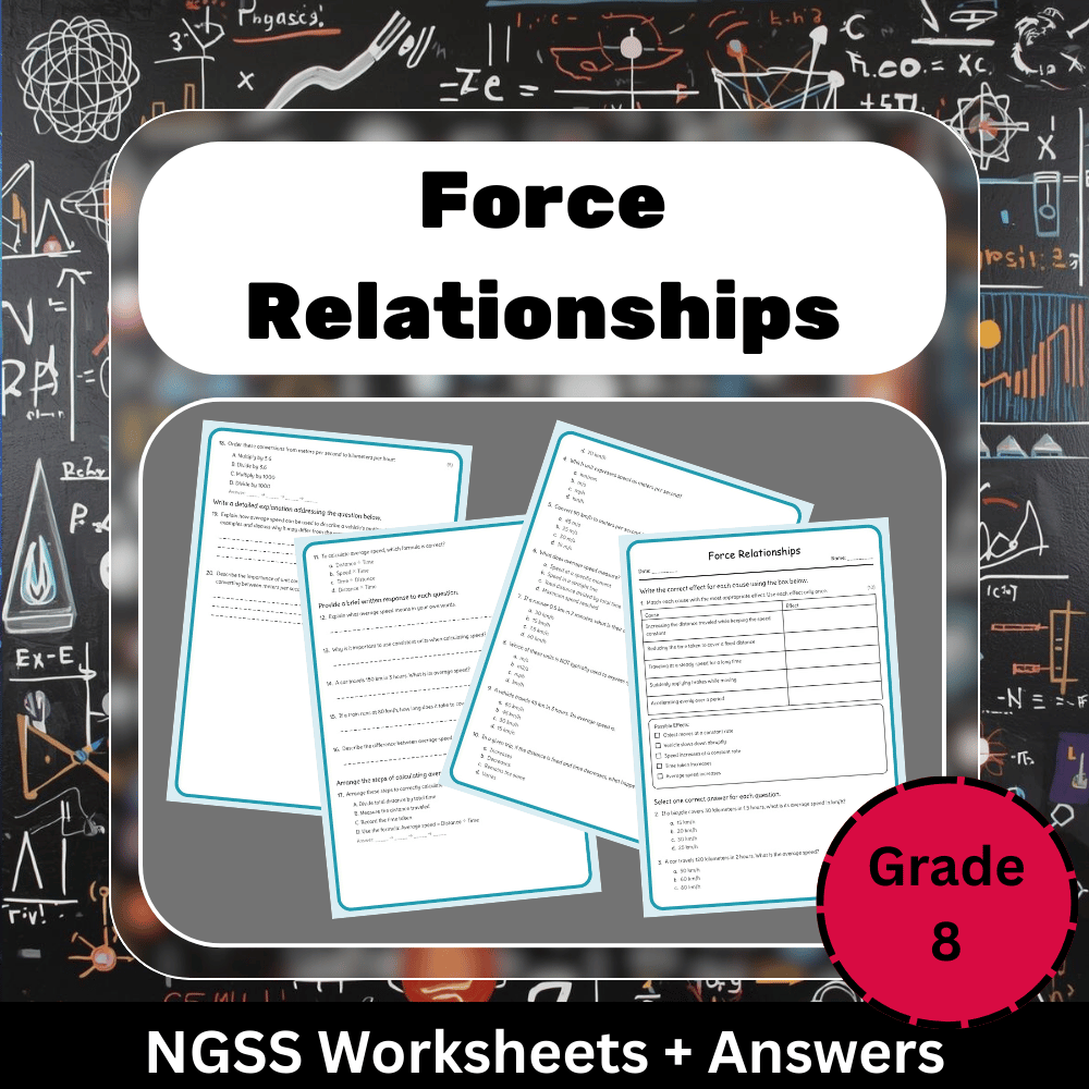 Grade 8 Science Worksheet Bundle | Cells, Climate, Evolution & Energy NGSS — included worksheet 38
