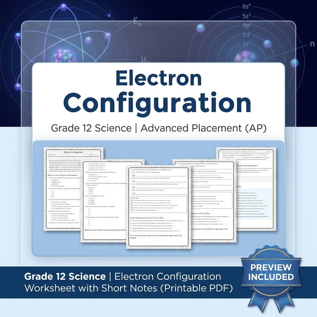 Grade 12 Science Worksheet Bundle – Physics & Biology Topics (PDF Collection) — included worksheet 43