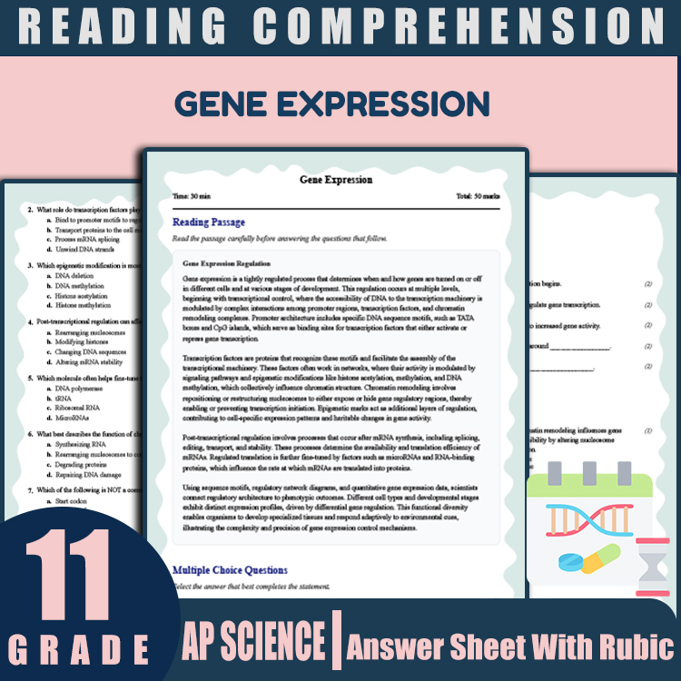 Grade 11 Science reading worksheets worksheet — 11th Grade Science | Gene Expression Reading Worksheet & Answer Key (PDF)…