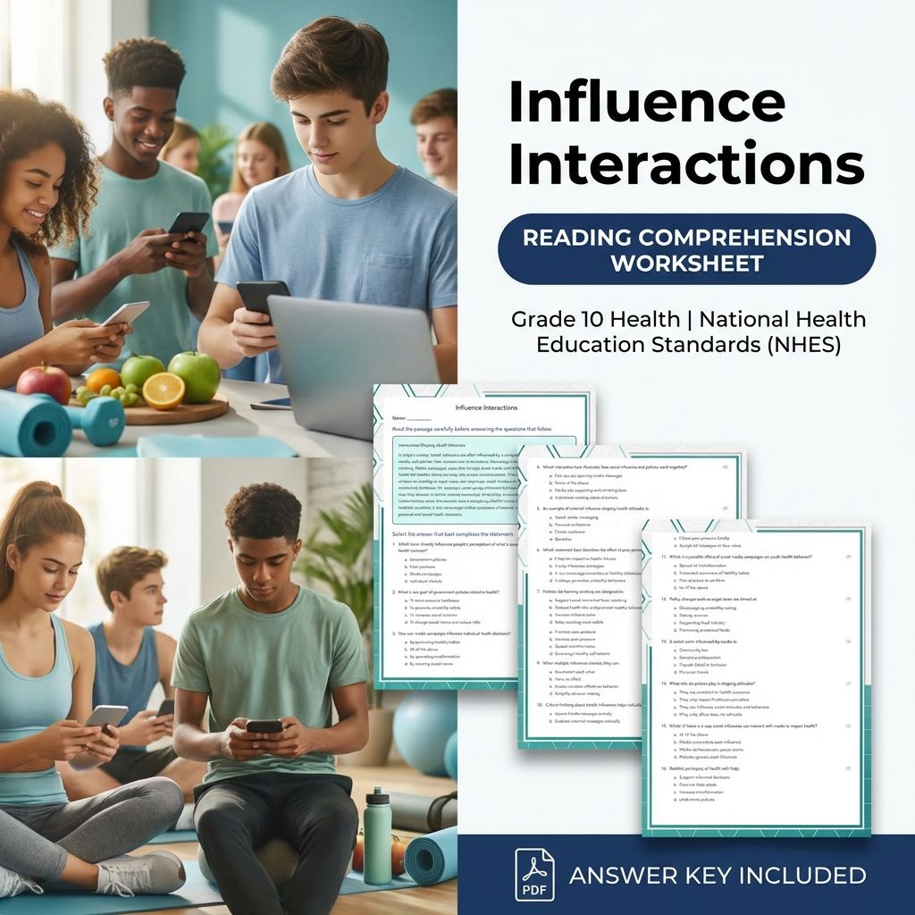 Grade 10 Health | Analyze Influences on Health Unit & Worksheet Collection  — included worksheet 1