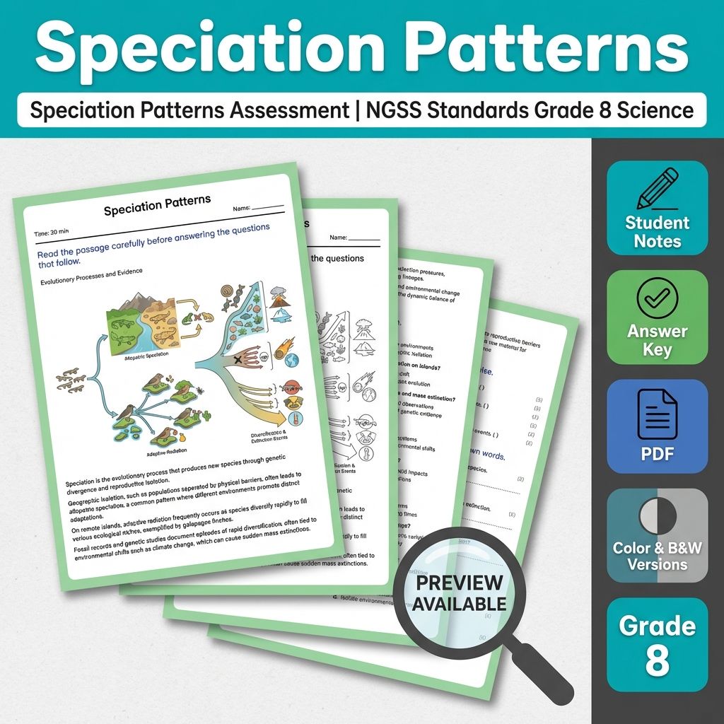 Grade 8 Science Full Year Bundle | NGSS Assessment Worksheets & Resources — included worksheet 36