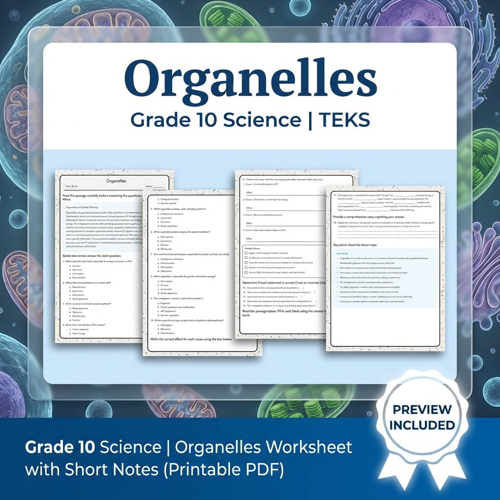 Grade 10 Science Worksheet Bundle – Genetics, Cell Biology & Ecology (PDF) — included worksheet 46