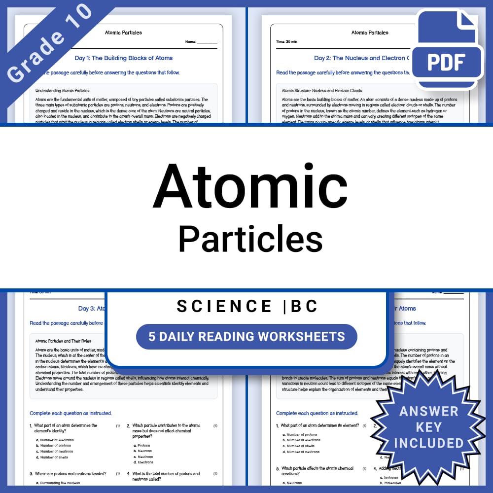 Grade 10 Science Full Year Curriculum Bundle | Physics, Genetics & Core Concepts — included worksheet 41