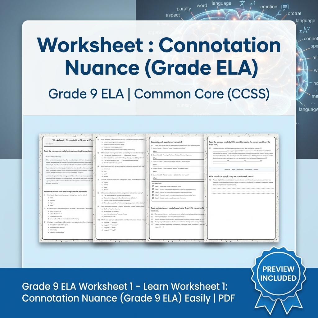 Grade 9 ELA Text Evidence, Argument, and Language Full-Year Bundle CCSS — included worksheet 28