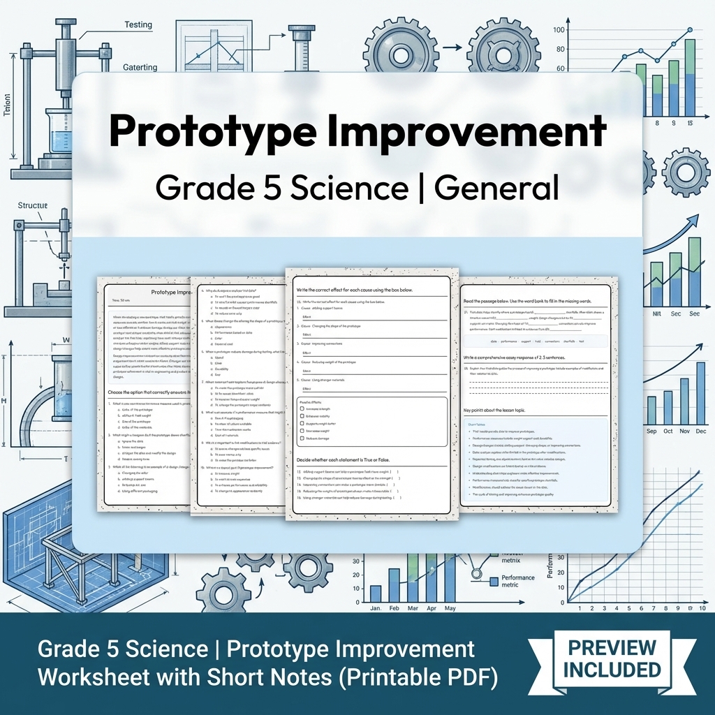 Grade 5 Science Lesson Group |  Technologies, Design, and Communication — included worksheet 5
