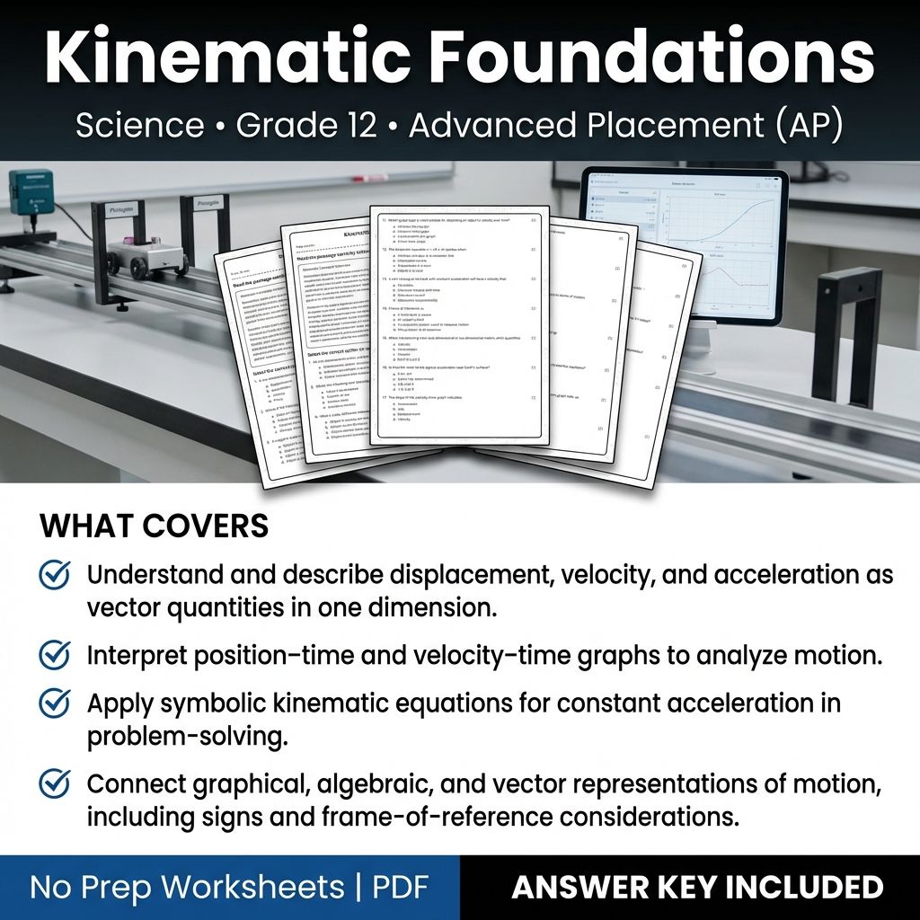Grade 12 Science Worksheet Bundle | Advanced Concepts & Essential Topics — included worksheet 44