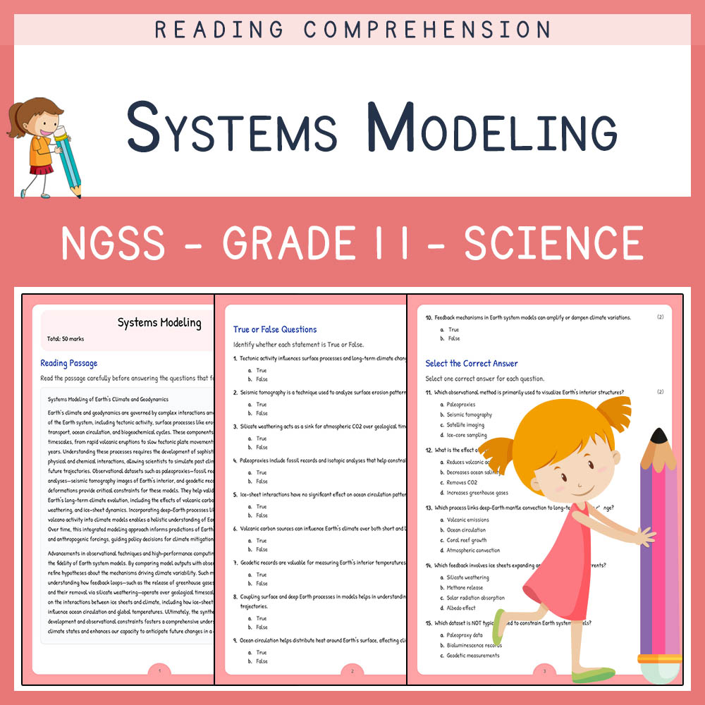 Grade 11 Science worksheet worksheet — Grade 11 Science | Systems Modeling Worksheet & Answer Key for NGSS — page 1