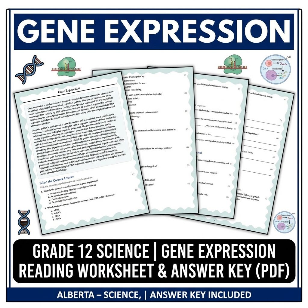Grade 12 Science UNIT Bundle: Molecular Genetics, Evolution & Ecology Activities — included worksheet 12