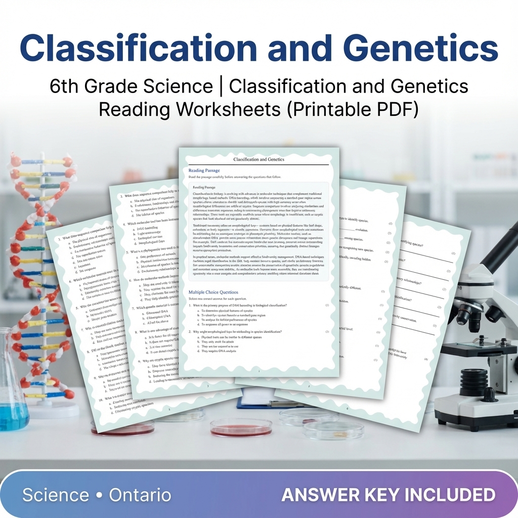 Grade 6 Science Unit Bundle – Ecosystems, Biodiversity & Environmental Impact — included worksheet 8