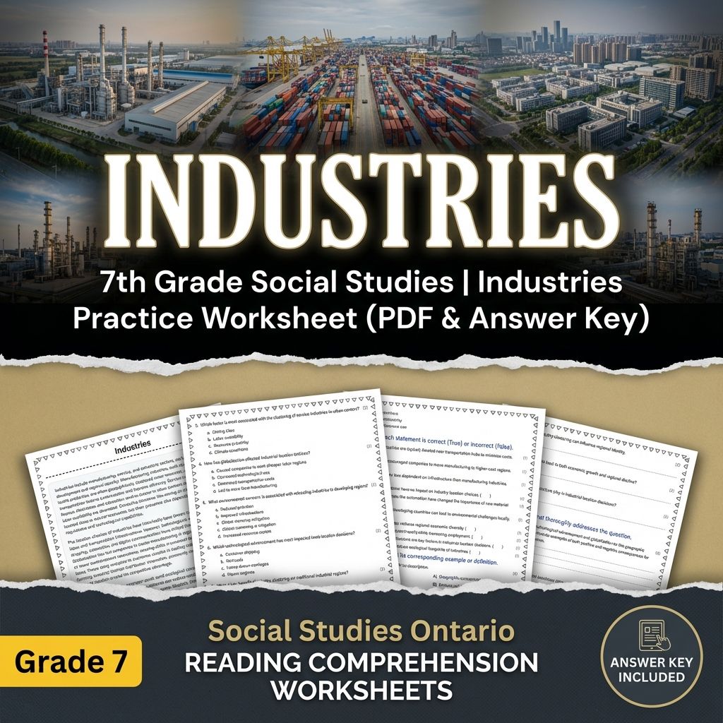 Grade 7 Social Studies Bundle | Human-Environment Interactions & Global Networks — included worksheet 9