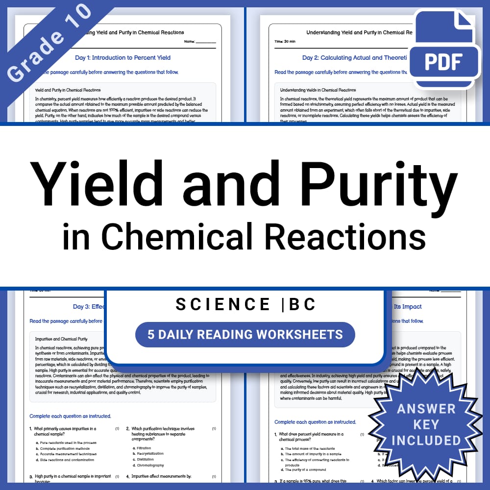 Grade 10 Science Full Year Curriculum Bundle | Physics, Genetics & Core Concepts — included worksheet 43