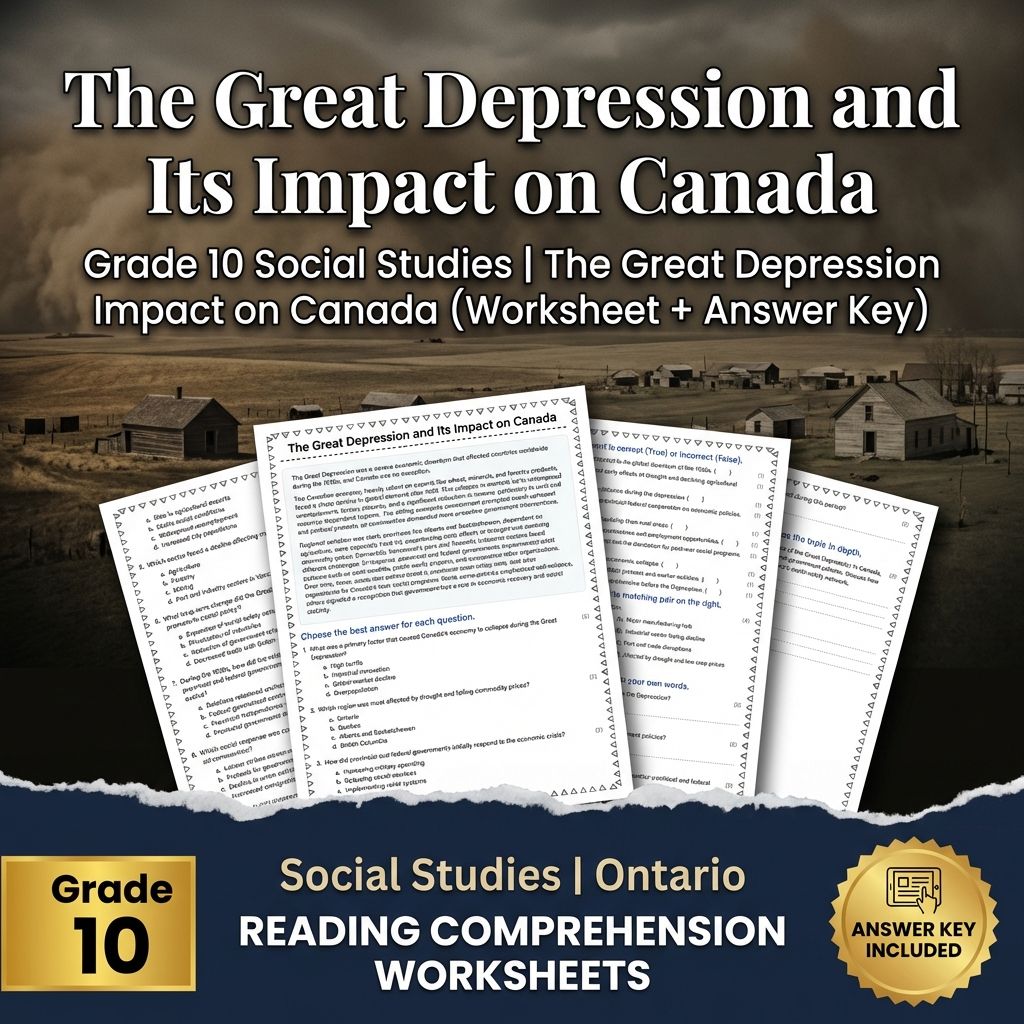 Grade 10 Social Studies | The Great Depression Impact on Canada