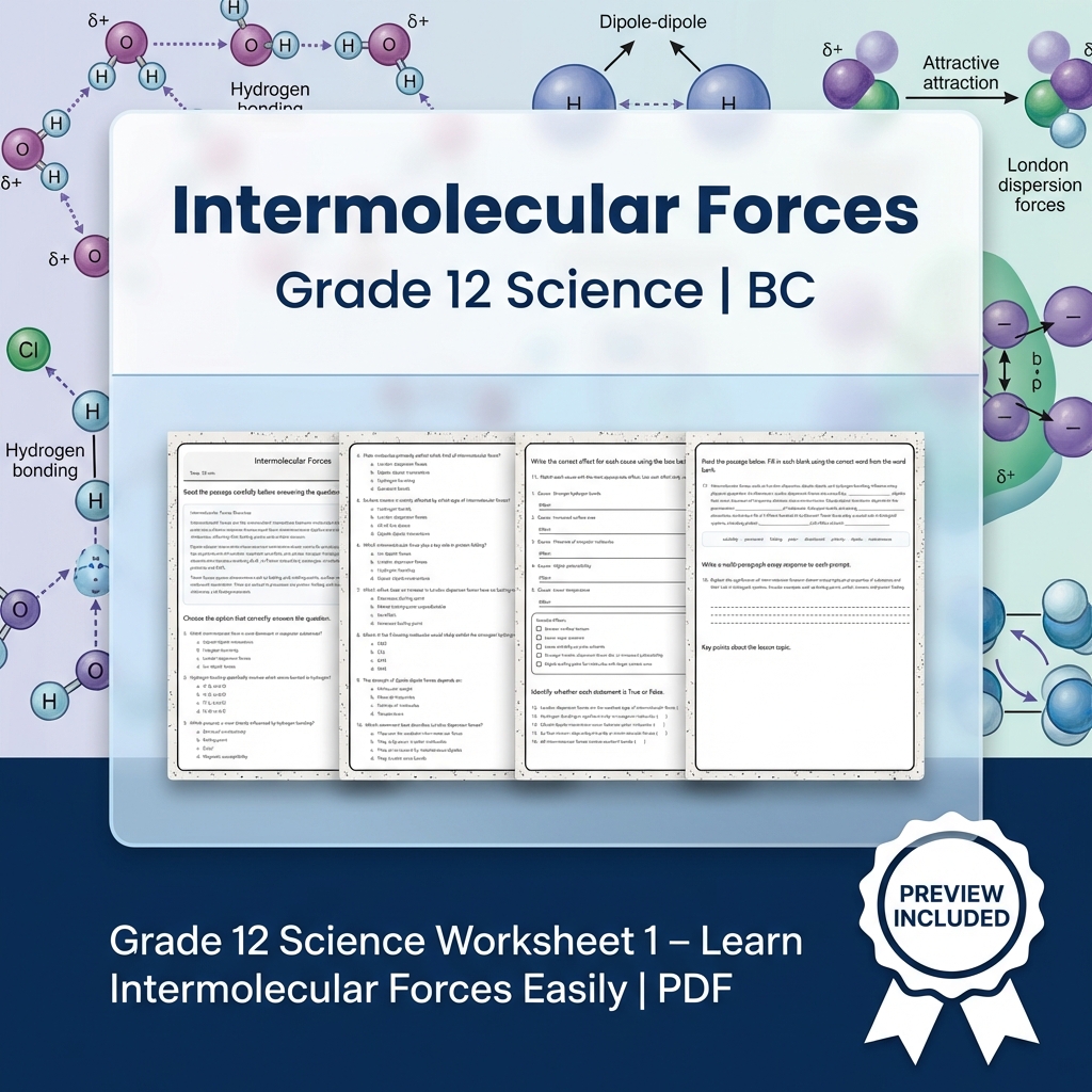 Grade 12 Science Full Year Bundle | Thermochemistry, Earth Systems, Genetics — included worksheet 42
