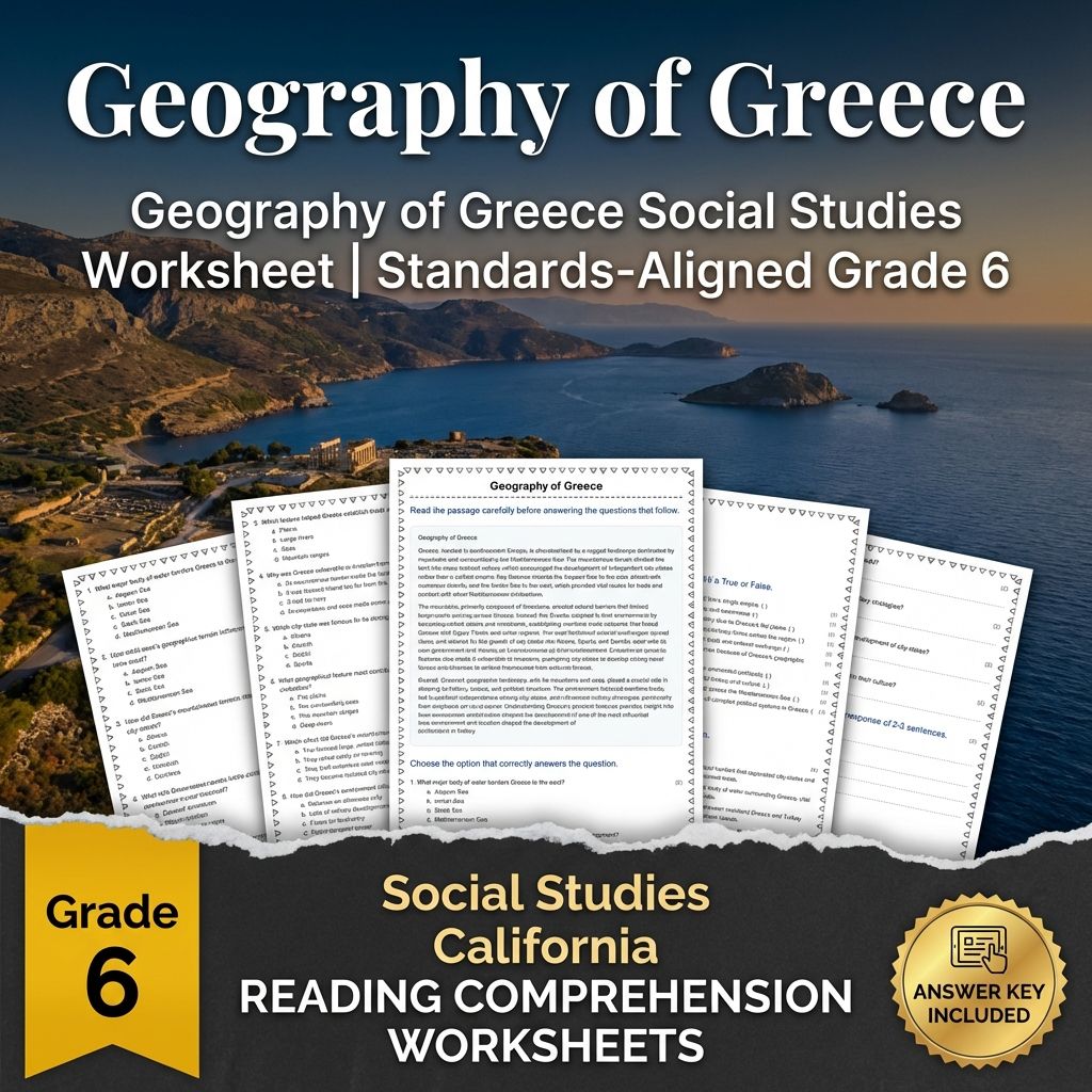 Grade 6 Social Studies Worksheet Pack | Ancient Civilizations & Geography — included worksheet 21