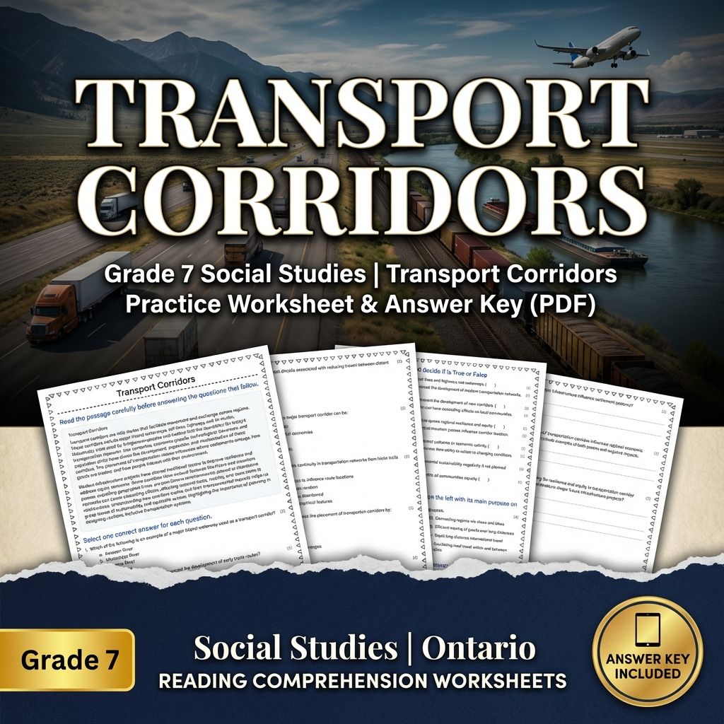 Grade 7 Social Studies Bundle | Human-Environment Interactions & Global Networks — included worksheet 10