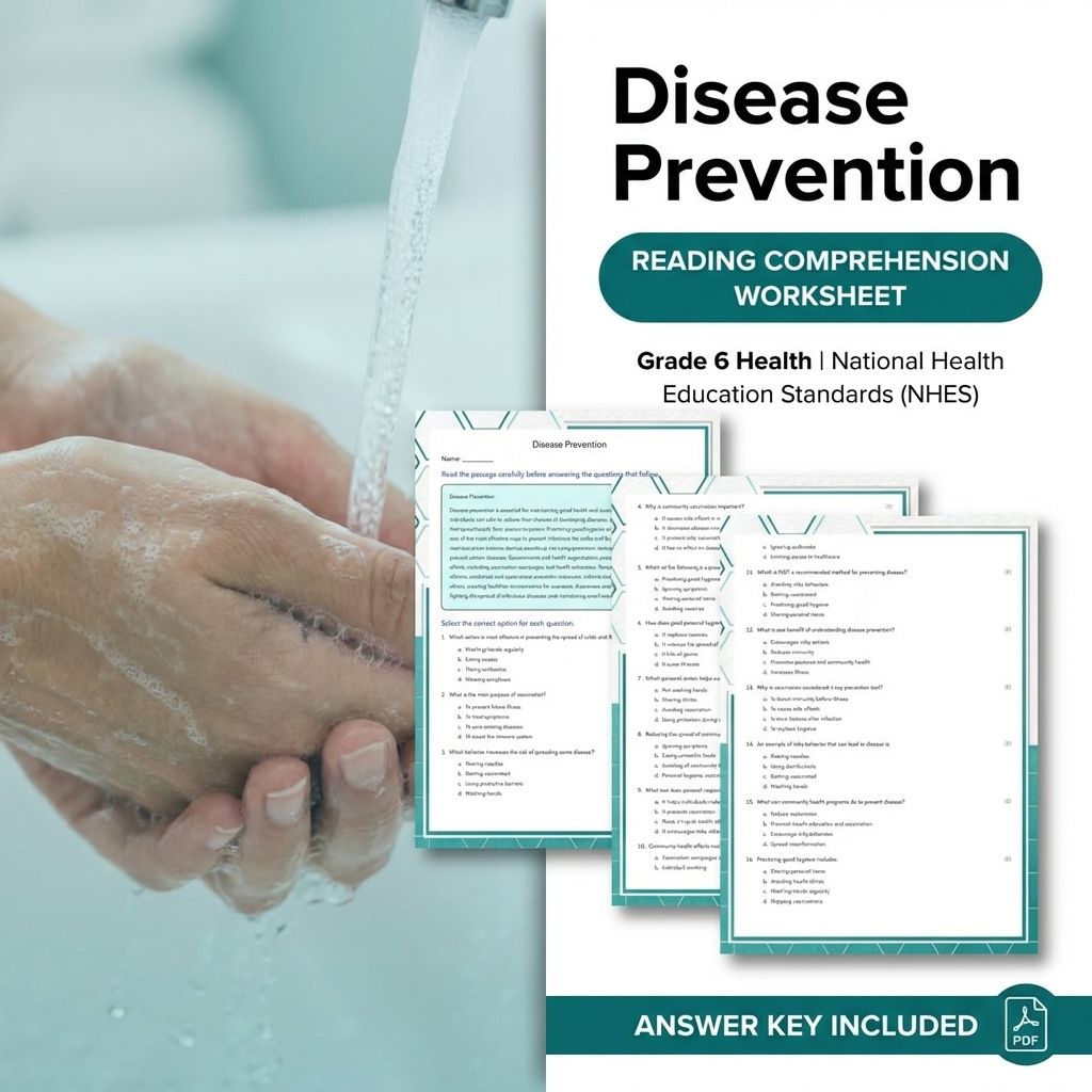 Grade 6 Health | Communication, Decision-Making & Disease Prevention Worksheets Bundle (Answer Key Included) — included worksheet 24