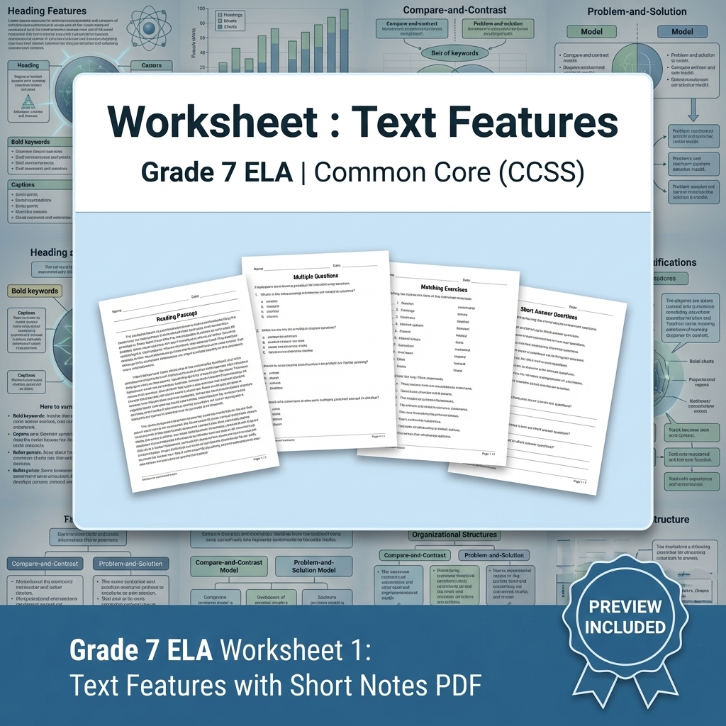 Grade 7 Writing Routinely ELA Full-Year Bundle – Common Core (CCSS) — included worksheet 31