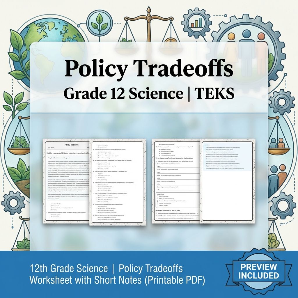 Grade 12 Science Workbook Bundle – Environmental, Genetics, Space & More — included worksheet 44